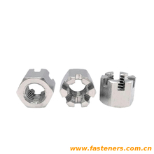 DIN935-1 Hexagon Slotted Nuts And Castle Nuts with Metric Coarse And Fine Pitch Thread