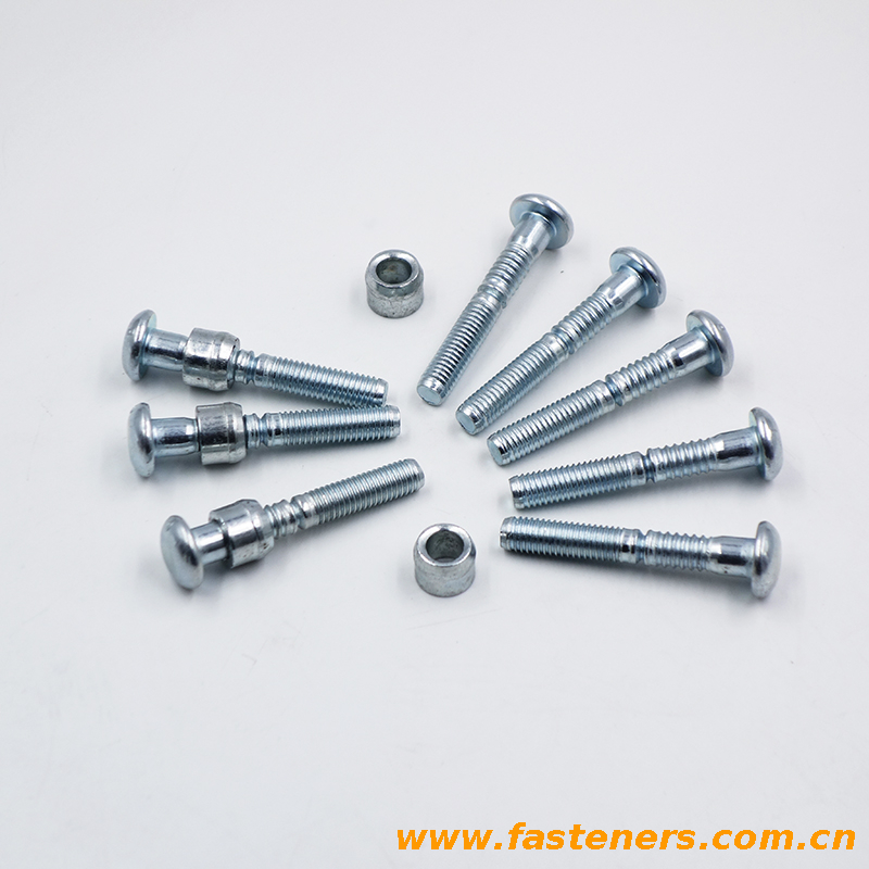 Safety Lock Screws Carbon Steel Huck Bolt with Collar