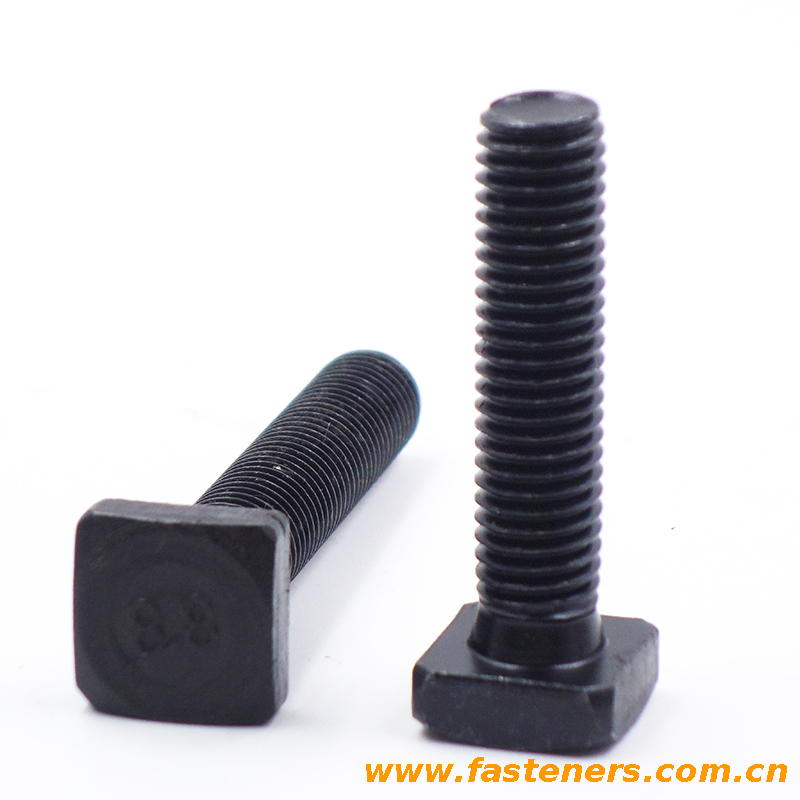 BS916 Square Head Screws faced under head with B.S.Threads