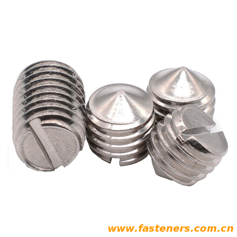 JIS B 1117 Slotted Set Screws With Truncated Cone Point