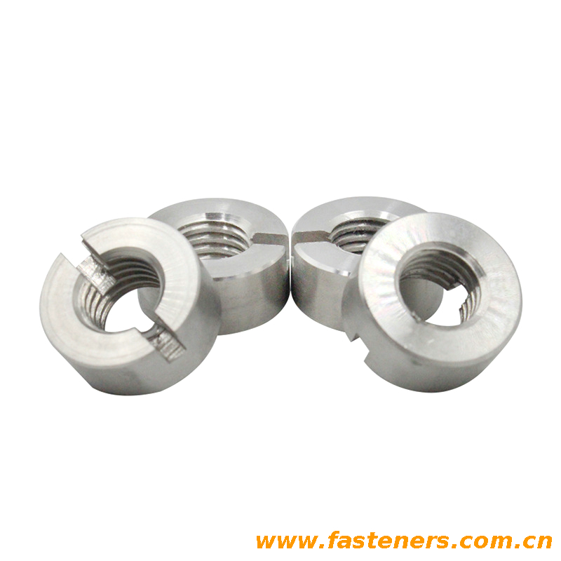 NF E 27-413 Slotted Round Nuts